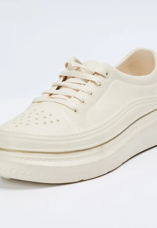 White & Pink Heart Sneakers – Sweet Style with Everyday Comfort - Image 2