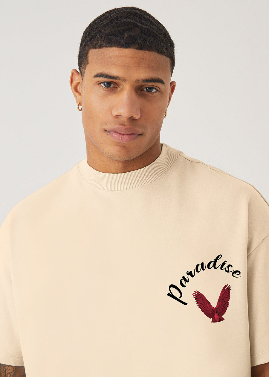Paradise Men Oversized Printed T-Shirt - Image 4
