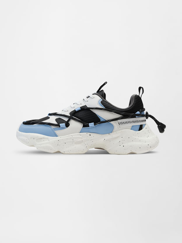 Souled: Swift Blue Men Low Top Sneakers