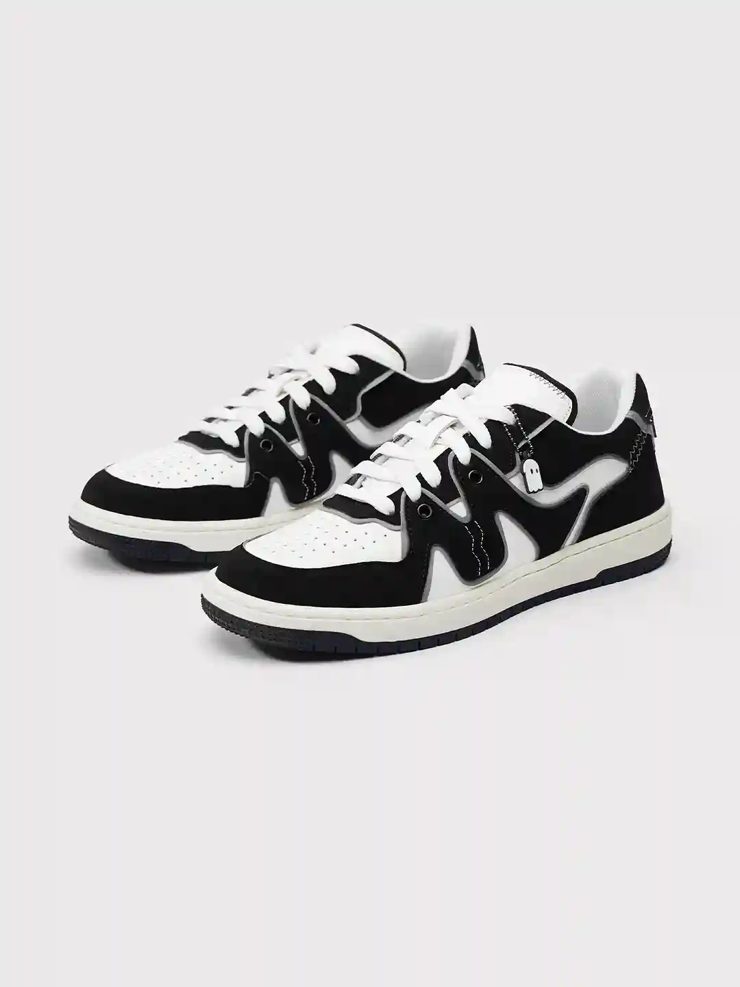 Boys' Black & White Sneakers – Monochrome Cool Meets Everyday Comfort