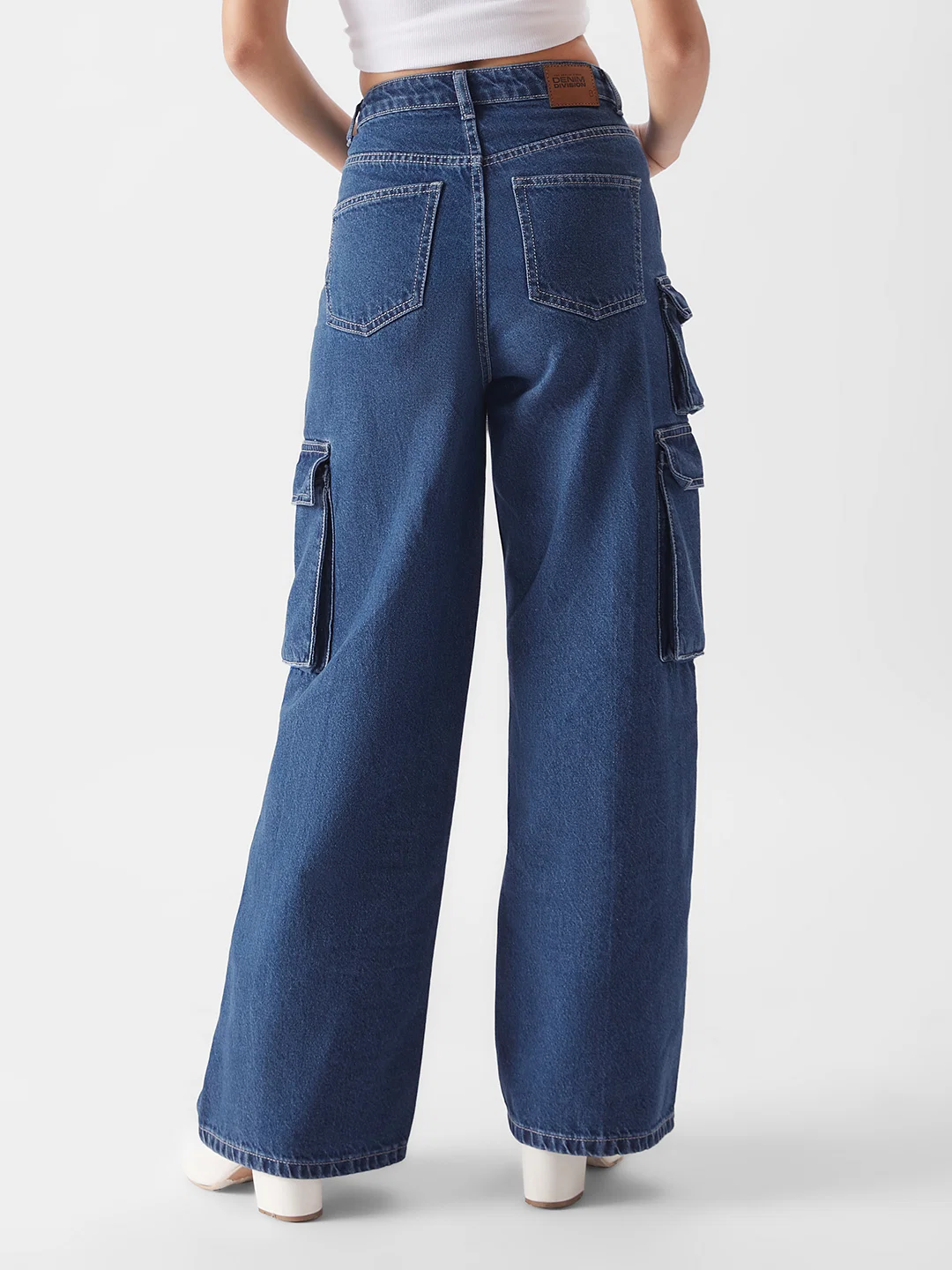 High-Waisted Blue Cargo Jeans – Where Street Style Meets Smart Investment - Image 4