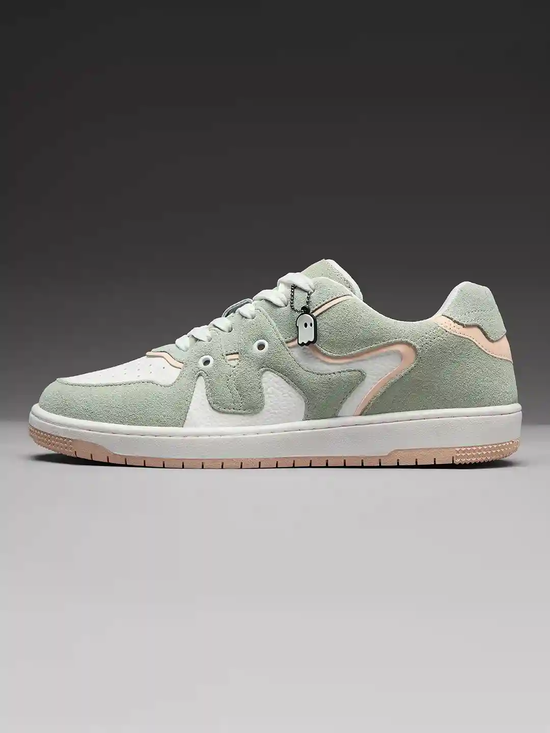 Girls' Soft Green & Peach Sneakers – Whimsical Style with Everyday Comfort - Image 3