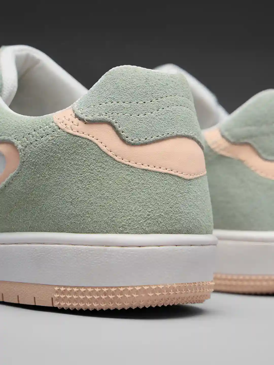 Girls' Soft Green & Peach Sneakers – Whimsical Style with Everyday Comfort - Image 4