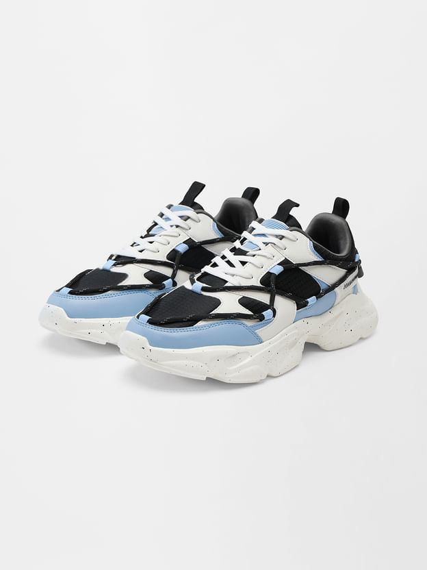 Souled: Swift Blue Men Low Top Sneakers - Image 2