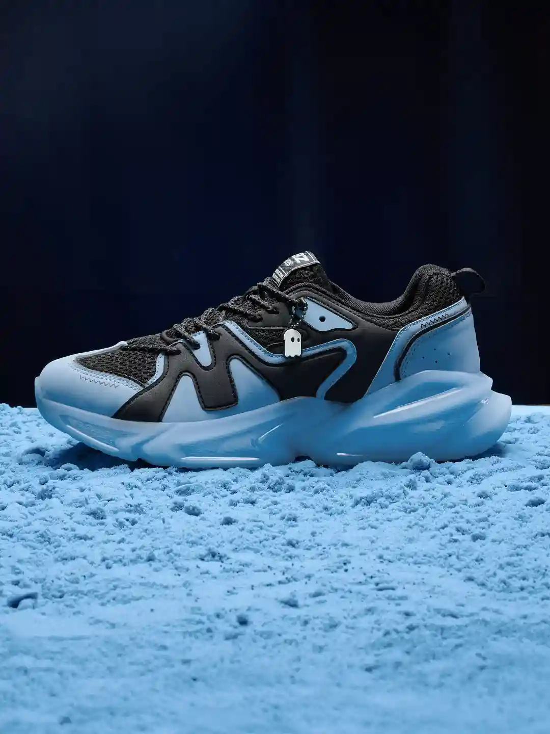 Boys' Black & Sky Blue Sneakers – Bold Contrast Meets Everyday Comfort - Image 5