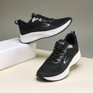 Men's Black Running Shoes – Sleek, Lightweight, and Built for Motion