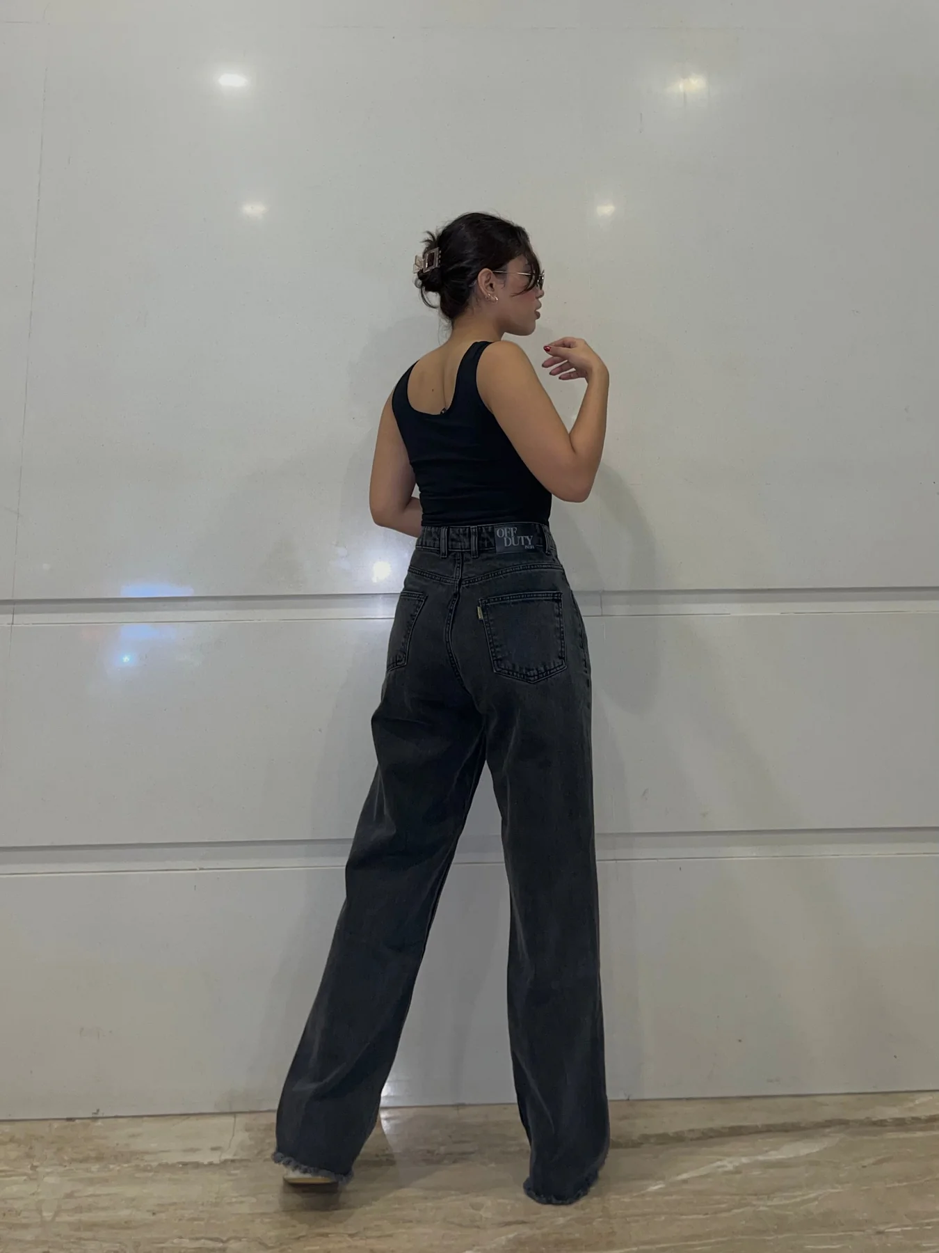High-Waisted Black Jeans – Effortless Edge Meets Everyday Comfort - Image 2