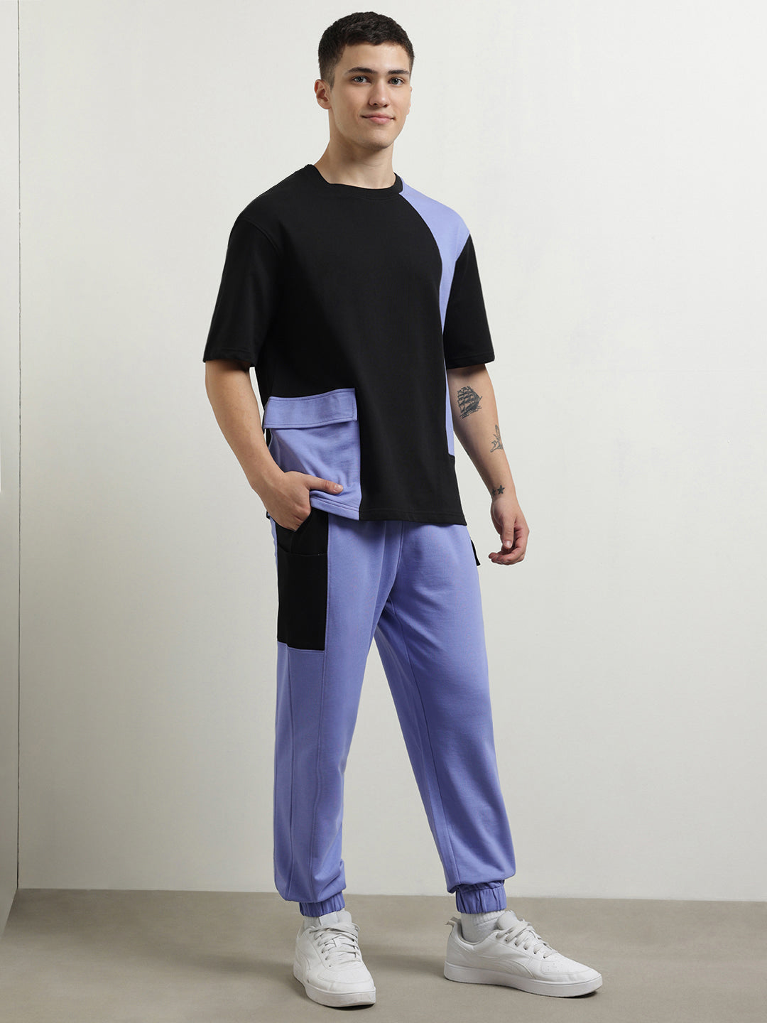 Oversized Martin Colorblocked Co-ord Set - Image 4
