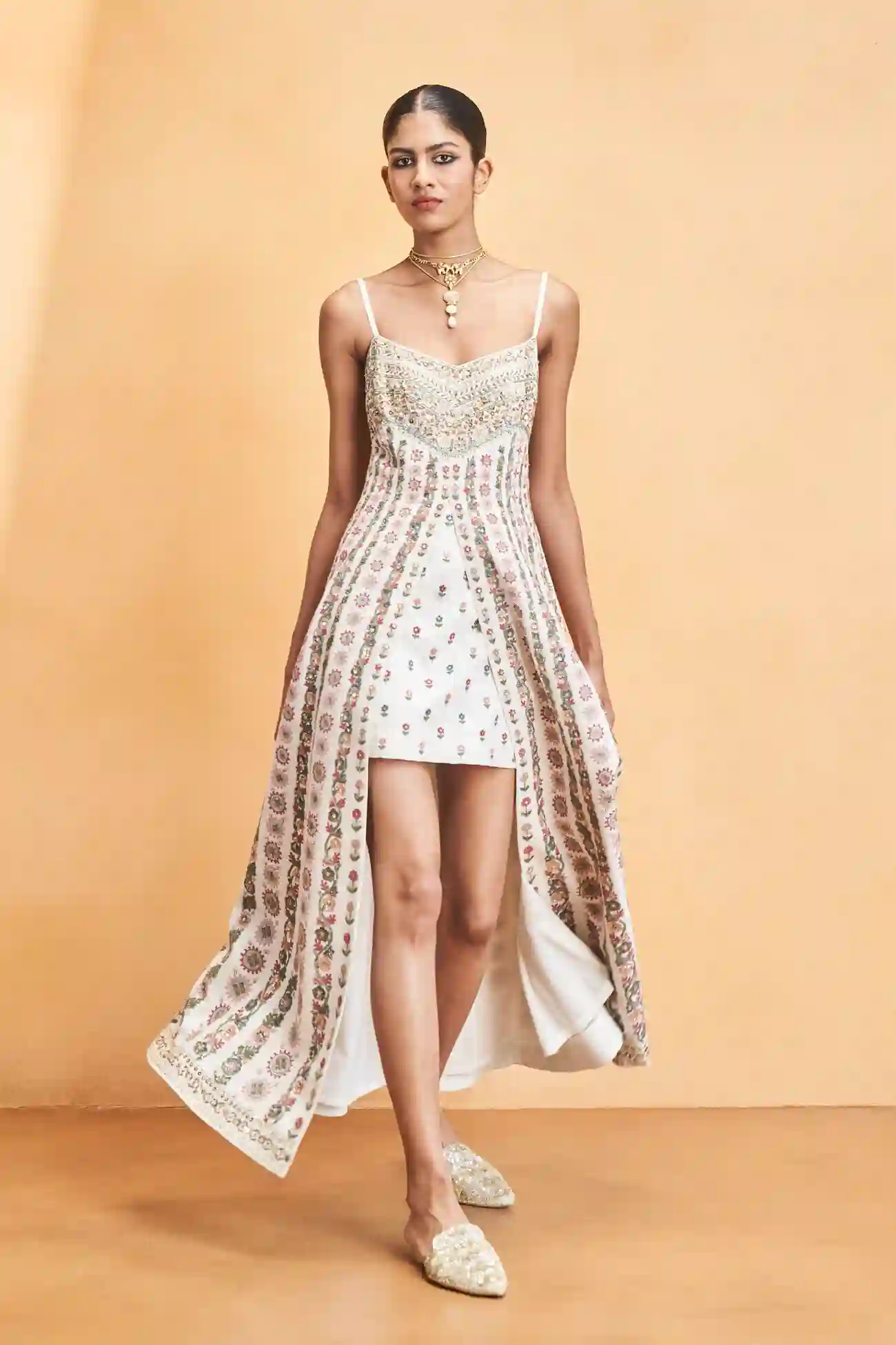 Light Blue Embroidered Wrap Dress – A Strategic Blend of Soft Power and Global Style - Image 5