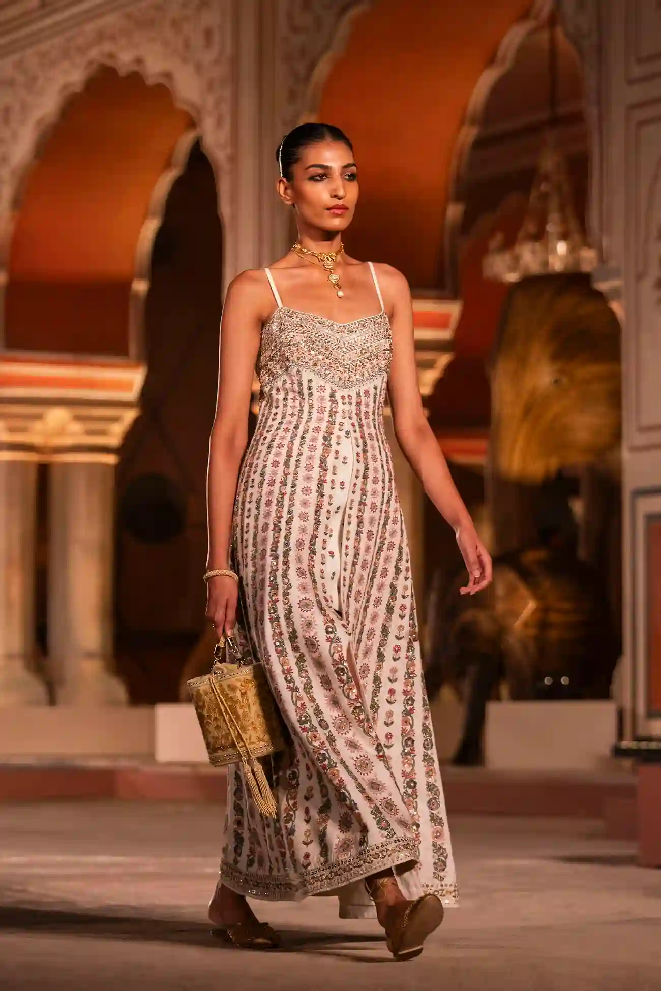 Light Blue Embroidered Wrap Dress – A Strategic Blend of Soft Power and Global Style - Image 2