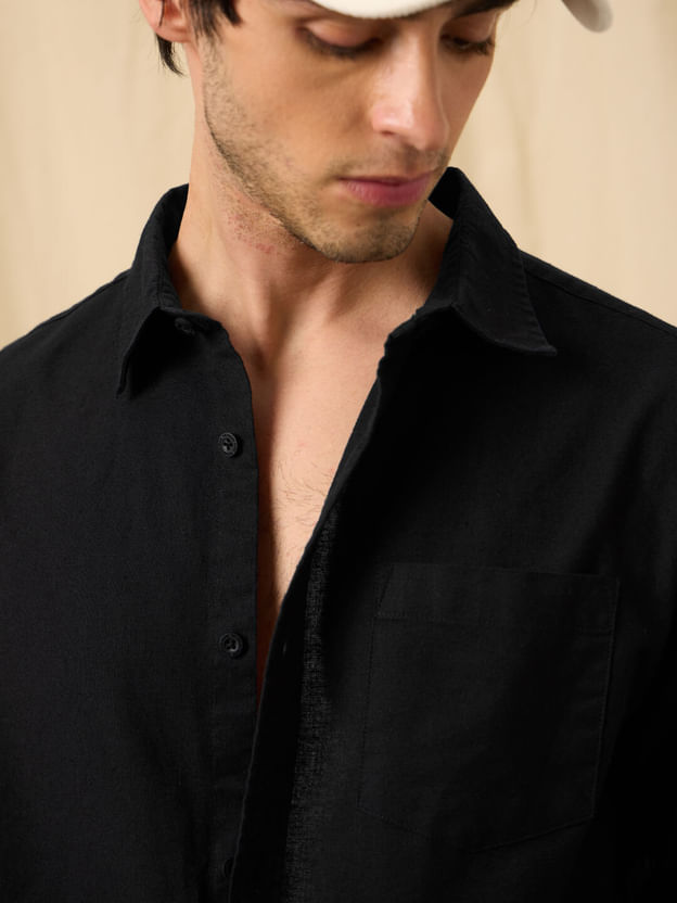 Cotton Linen Set: Black - Image 4