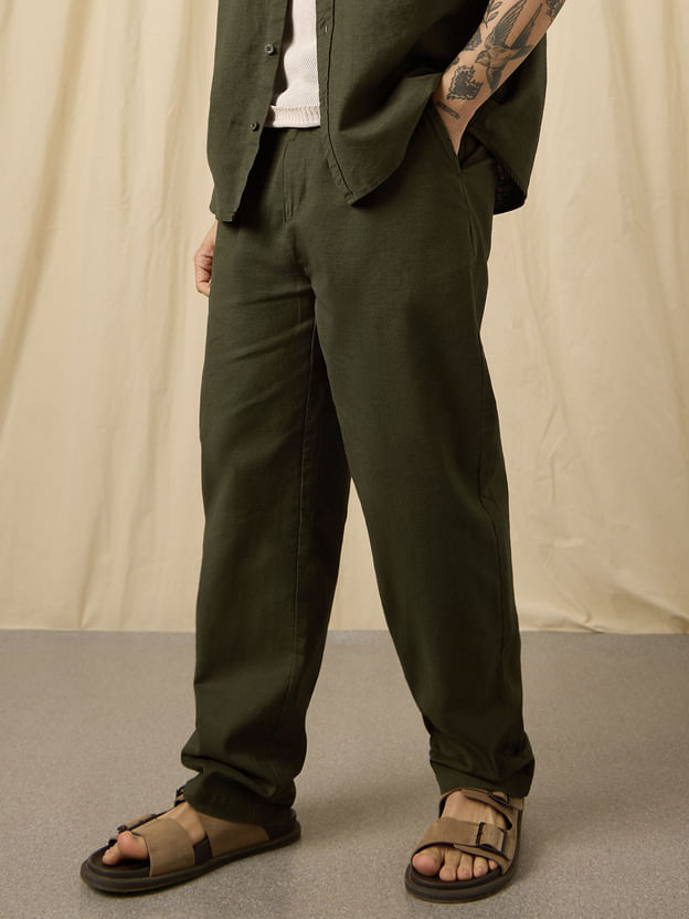 Cotton Linen Set: Olive - Image 5