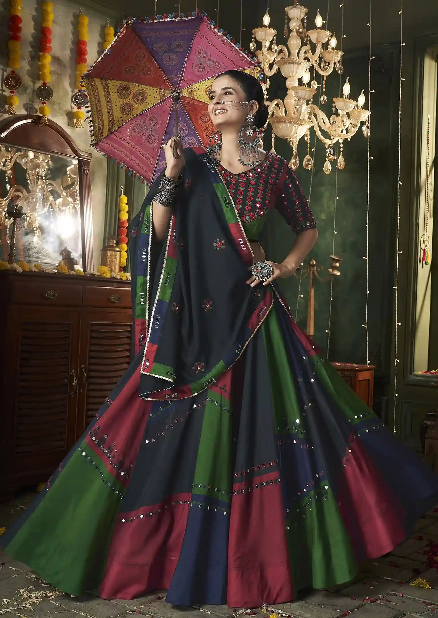 Festive Multicolor Saree – A Celebration of Culture, Color, and Craft