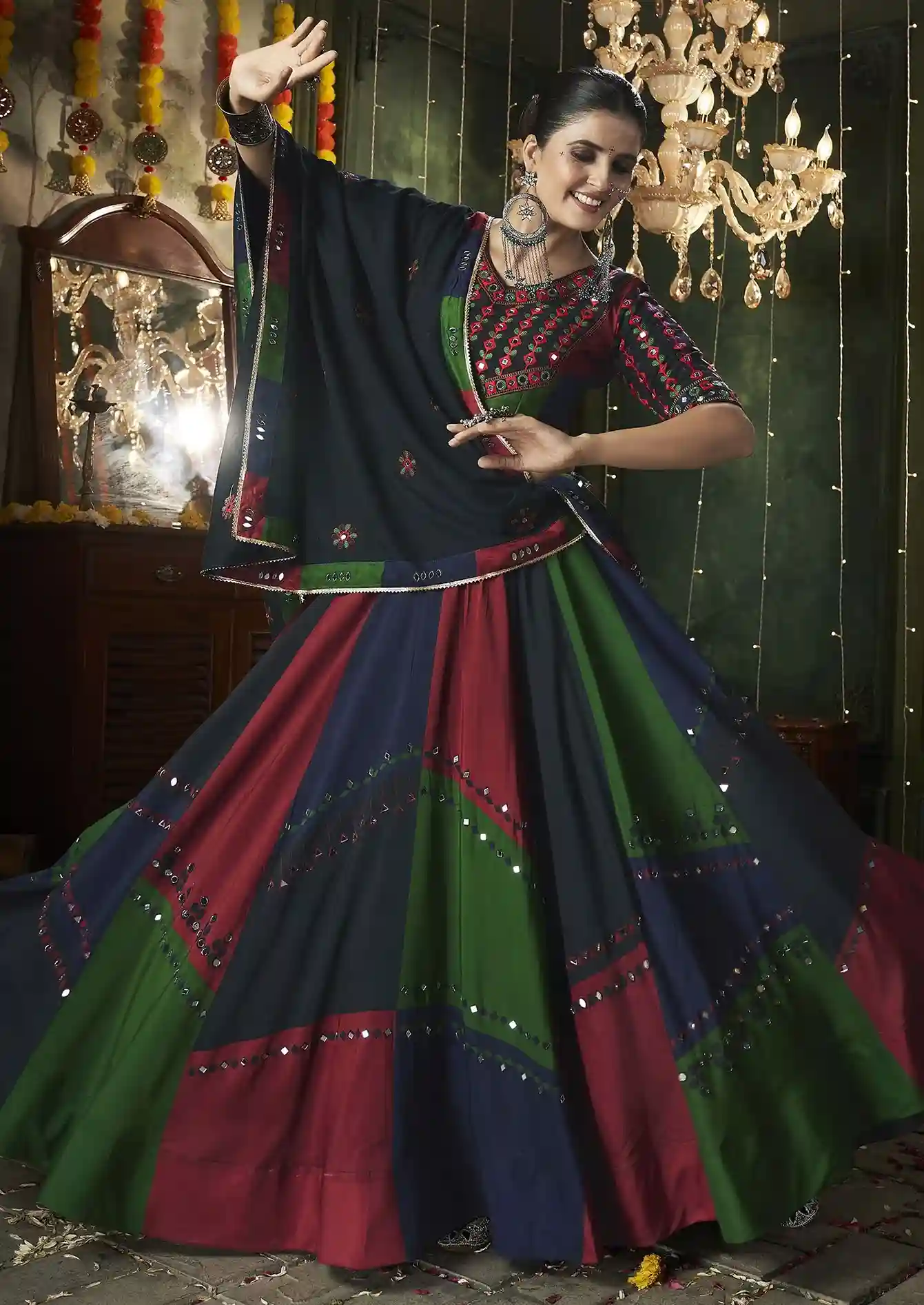 Festive Multicolor Saree – A Celebration of Culture, Color, and Craft - Image 3