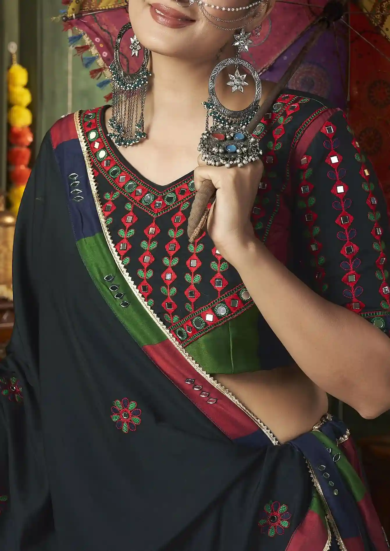 Festive Multicolor Saree – A Celebration of Culture, Color, and Craft - Image 4