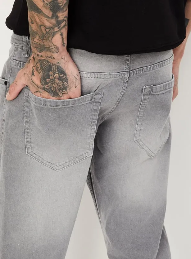 Silver Ledger – Premium Grey Tapered Jeans - Image 4