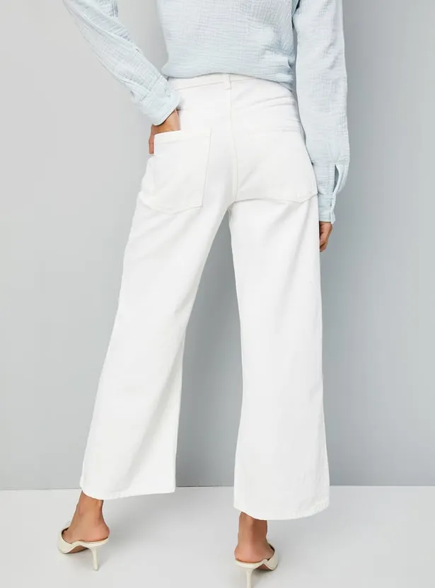 US Trend Ecru Wide-Leg Women’s Trousers – Minimal Luxe Fashion for Smart Wardrobe Trade - Image 2