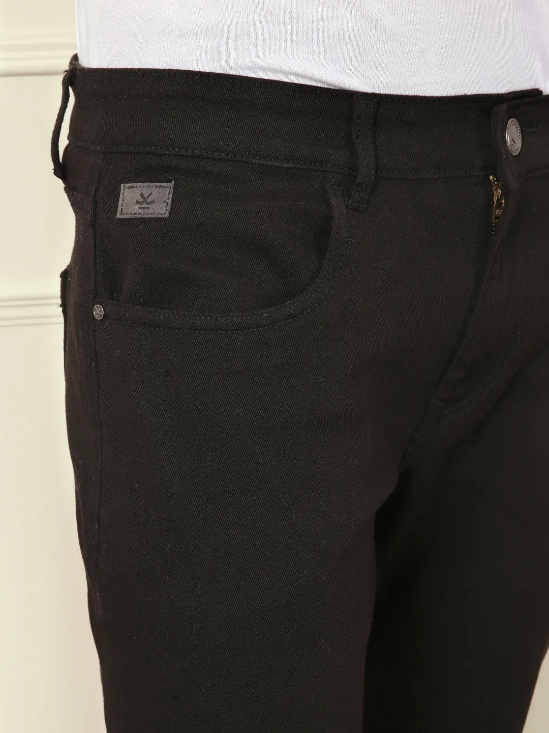 Essential Black Slim-Fit Stretch Jeans - Image 4