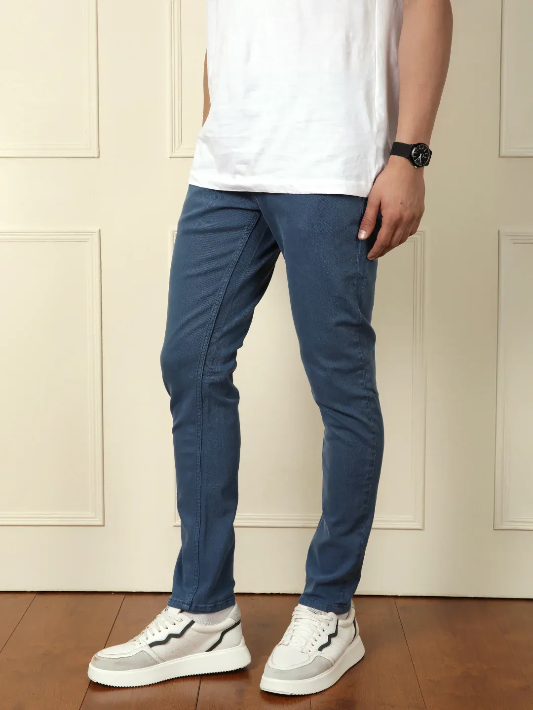 Everyday Stretch Slim-Fit Jeans – Washed Blue - Image 4