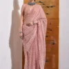 Blush Pink Striped Saree – Minimalism with Maximum Market Appeal