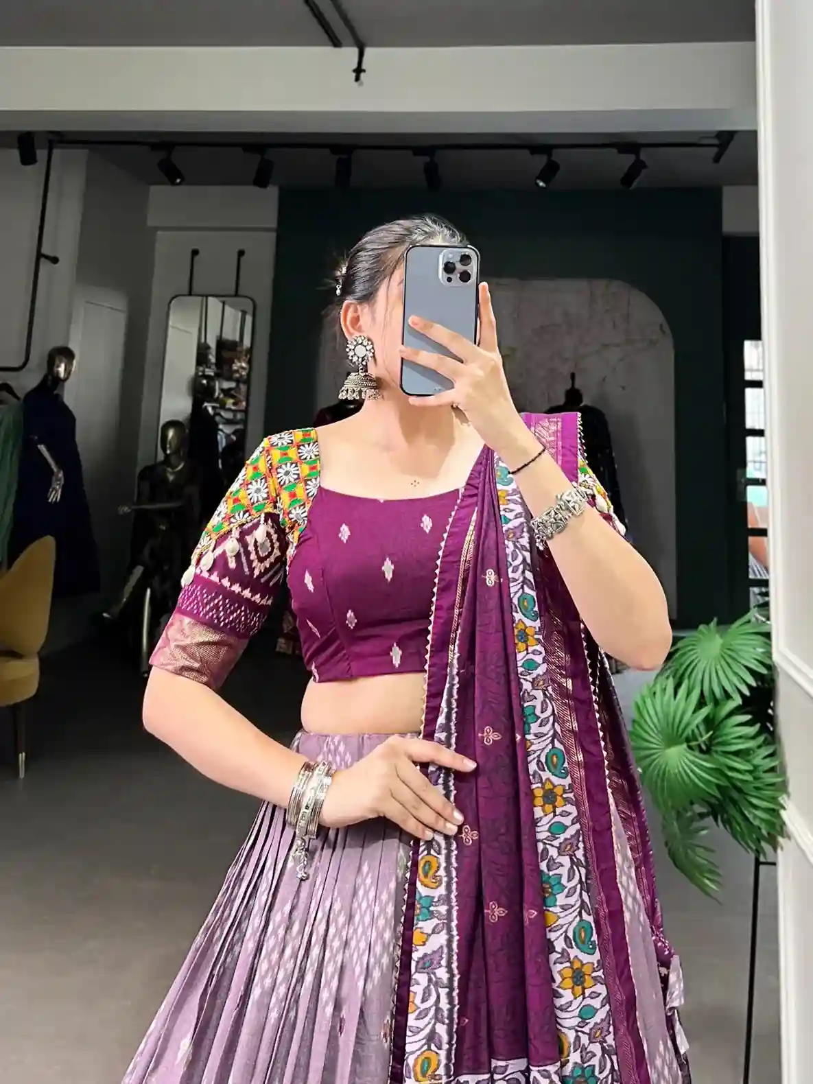 Imperial Purple Heritage Chaniya Choli – Timeless Craft, Global Prestige - Image 5