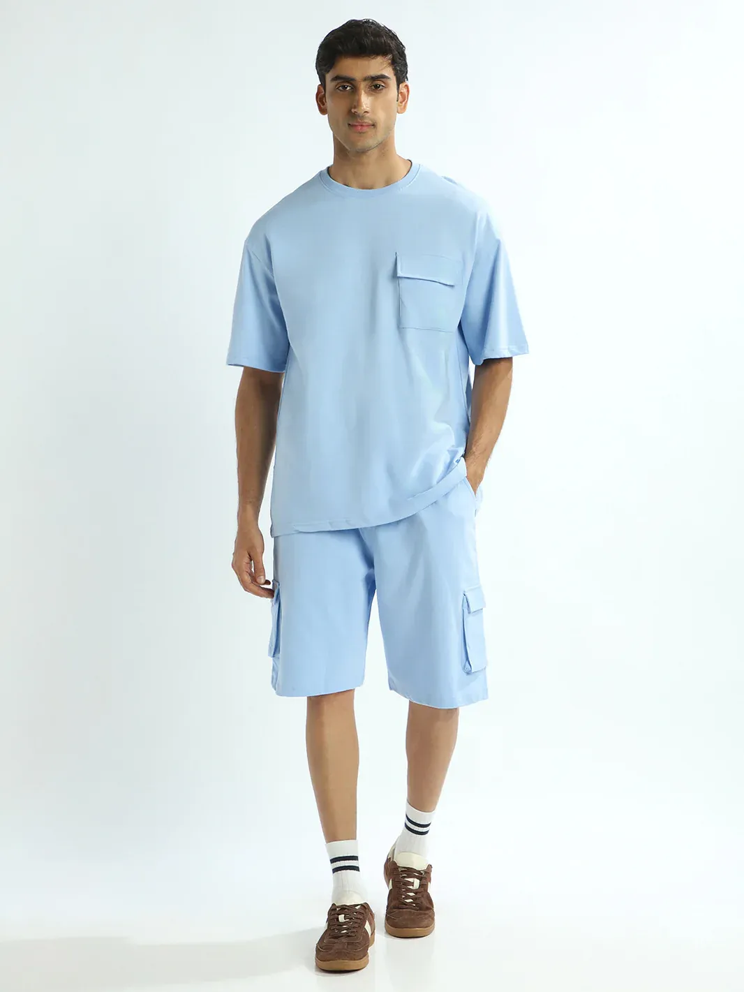 Skyline Cargo Co-ord Set –T-shirt & Utility Shorts - Image 5