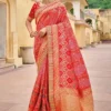 Red & Gold Heritage Zari Silk Saree