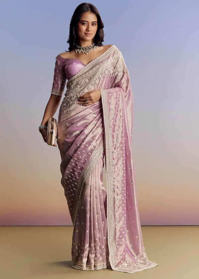 Lavender Luxe Saree – Where Tradition Meets Contemporary Grace