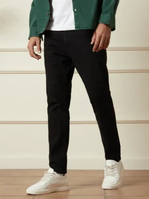 Essential Black Slim-Fit Stretch Jeans
