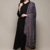 Elite Noir Luxe Kurta Set with Premium Ajrakh Print Dupatta