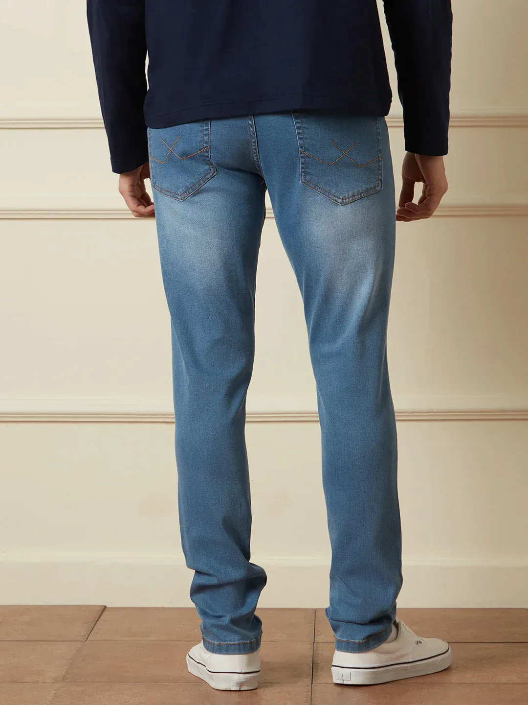 Light Blue Slim Fit Jeans - Image 3