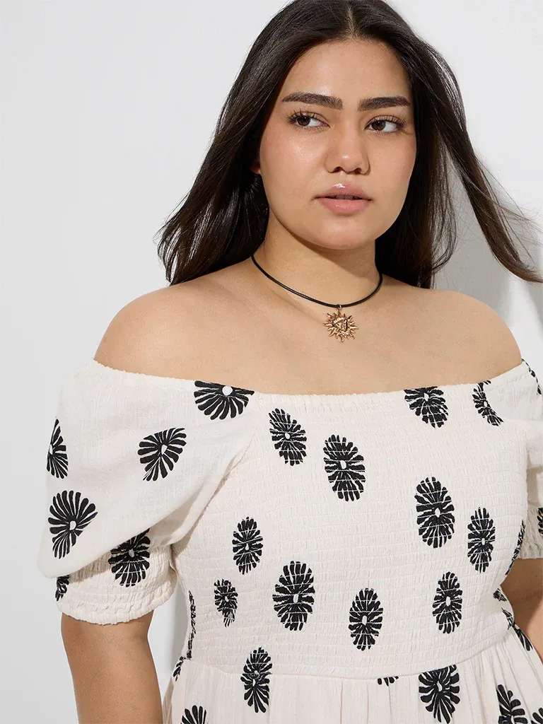 Sunset Riviera Off-Shoulder Maxi Dress – Plus Size Boho Luxe Edition - Image 3