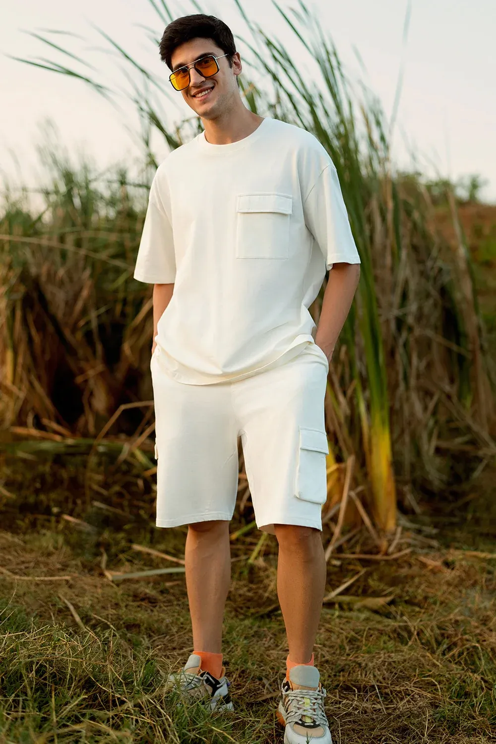 Skyline Cargo Co-ord Set –T-shirt & Utility Shorts - Image 2