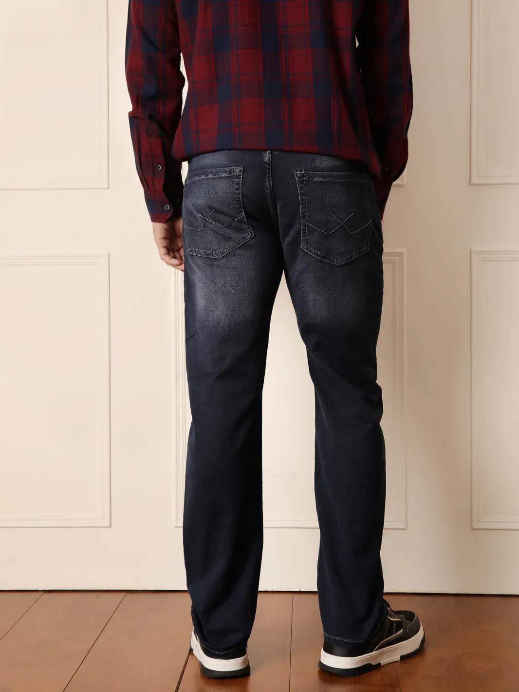 Dark Blue Slim-Fit Jeans - Image 3