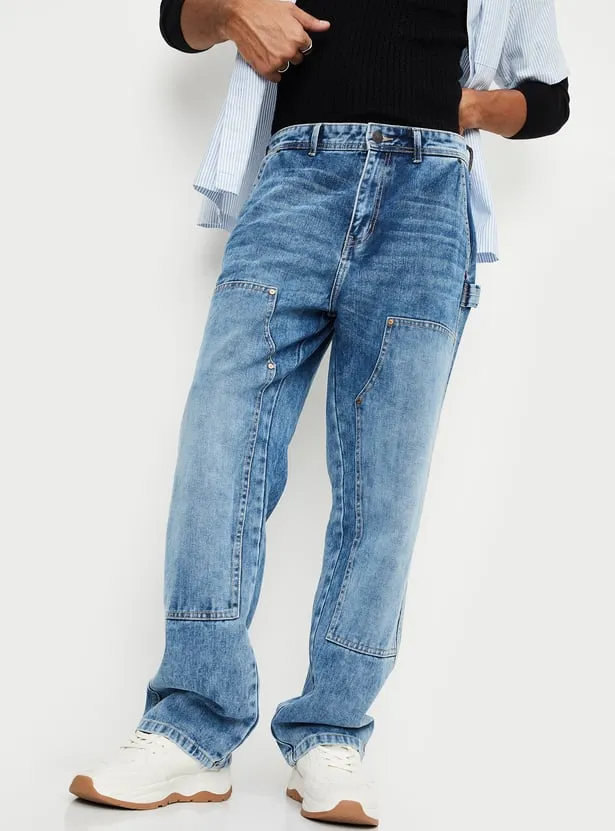 Trade Route Indigo – Premium Utility Relaxed-Fit Jeans - Image 2