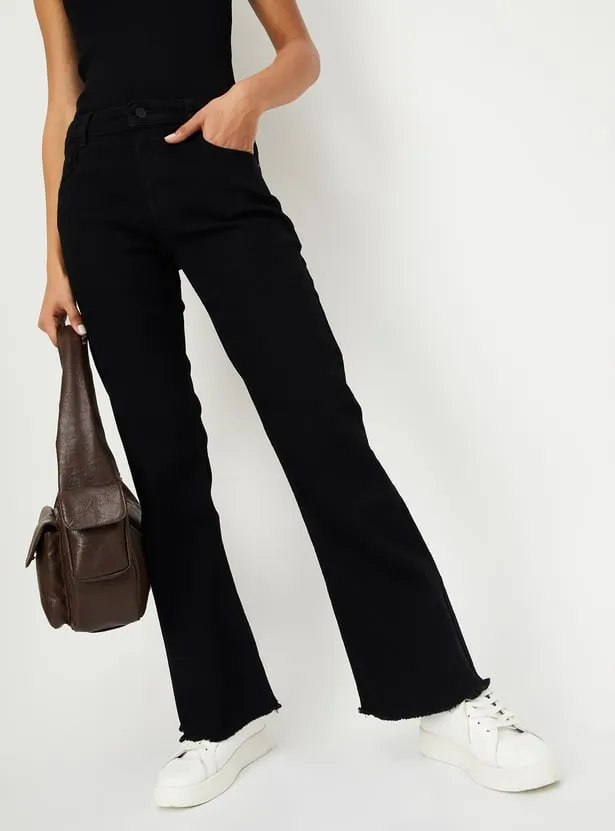 Midnight Power Flared Black Jeans – Wall Street Chic Edition - Image 5