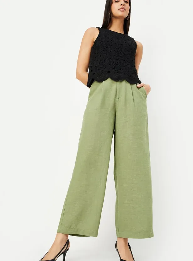 Women’s Olive Green Wide-Leg Pants – Chic Comfort for Every Occasion