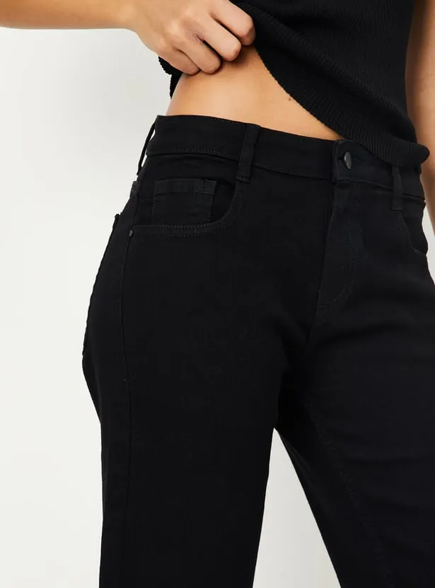 Midnight Power Flared Black Jeans – Wall Street Chic Edition - Image 2