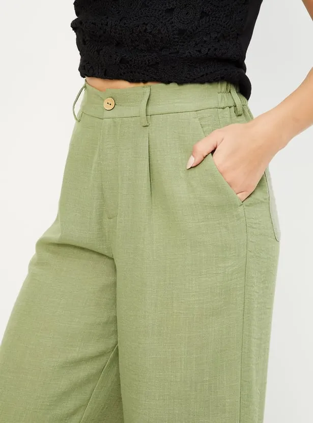 Women’s Olive Green Wide-Leg Pants – Chic Comfort for Every Occasion - Image 4