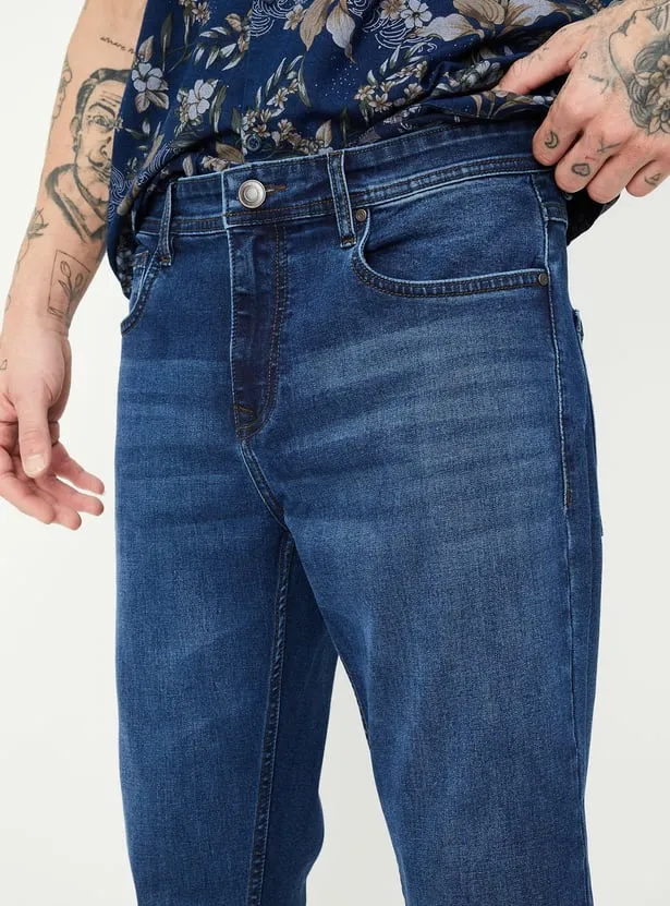 Midnight Harbor – Premium Dark Wash Cuffed Jeans - Image 3