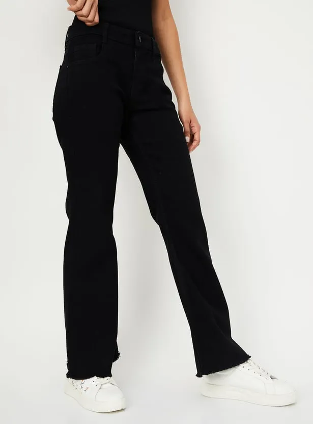 Midnight Power Flared Black Jeans – Wall Street Chic Edition - Image 4