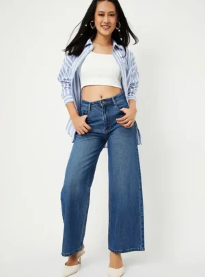 Urban Ease High-Rise Wide-Leg Denim – The New Power Casual