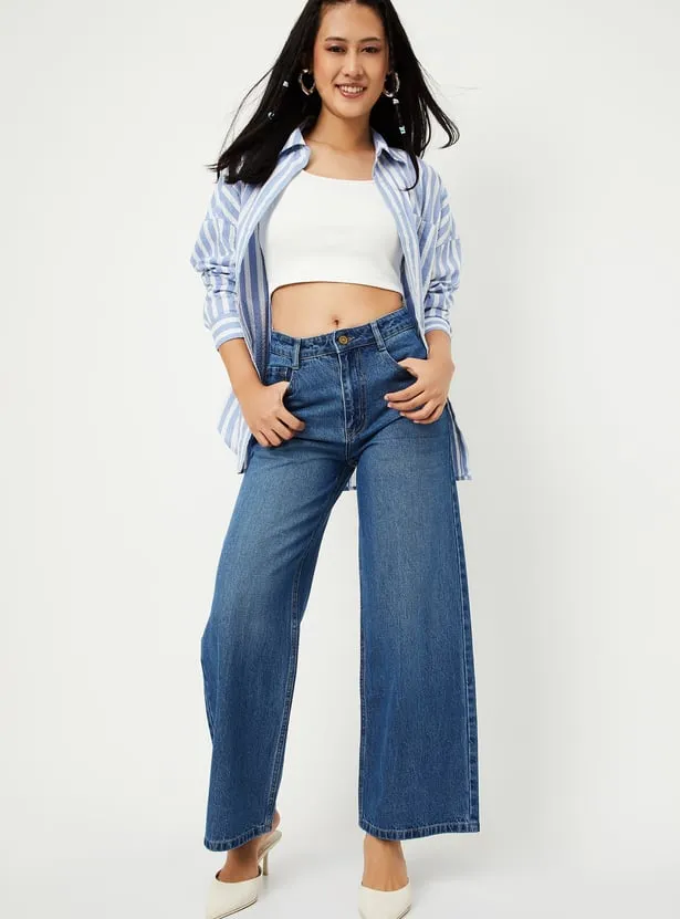 Urban Ease High-Rise Wide-Leg Denim – The New Power Casual