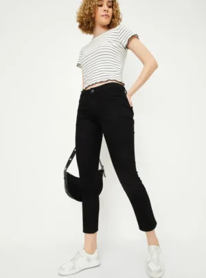 US Trend Black Slim-Fit Ankle Jeans – Smart Wardrobe Investment for Everyday Fashion Trade