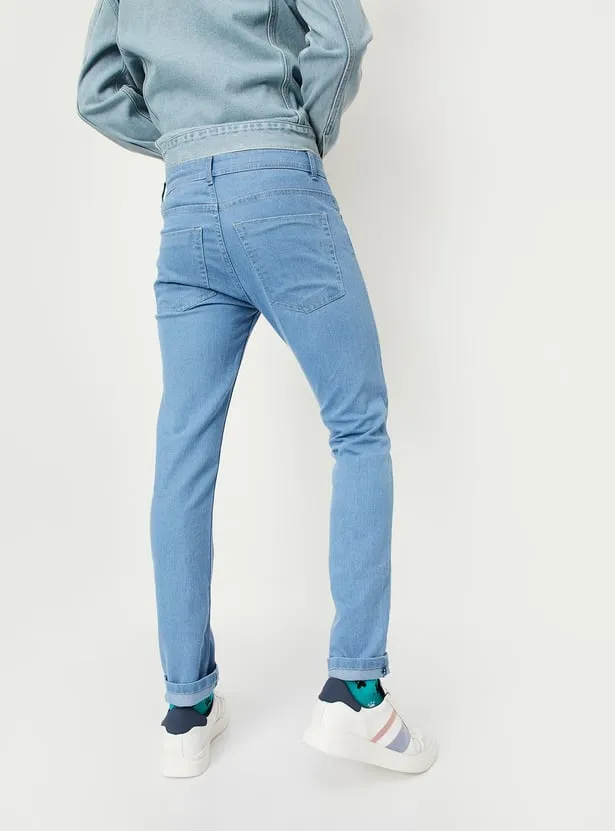 Pacific Blue – Slim Tapered Light Wash Jeans - Image 3