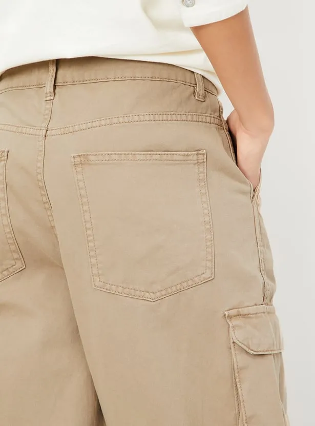 US Trend Light Brown Wide-Leg Cargo Pants – Street Utility Fashion for Smart Wardrobe Trade - Image 3