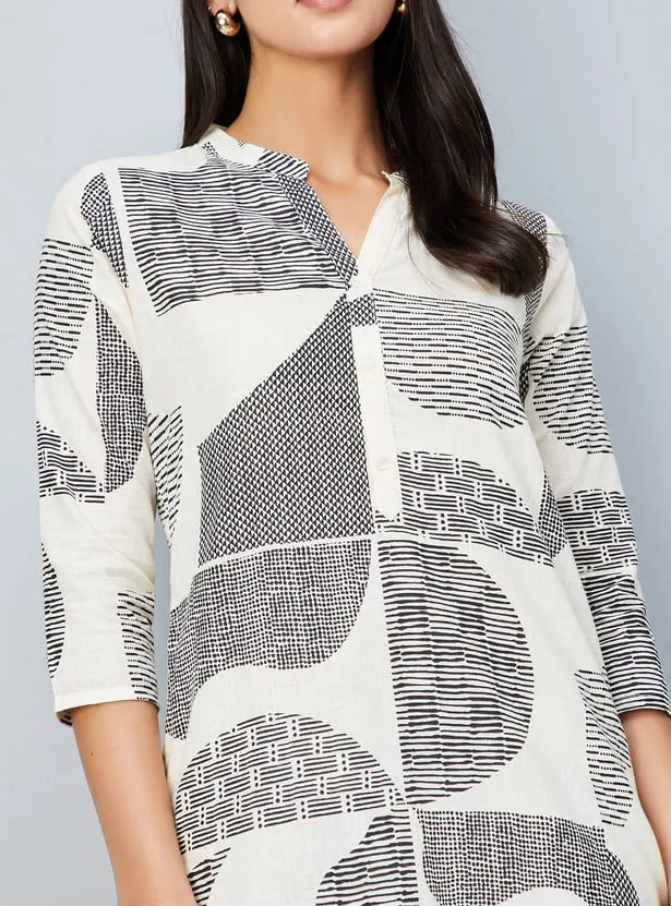 Monochrome Wave Kurta Set – Minimalist Chic, Everyday Grace - Image 5