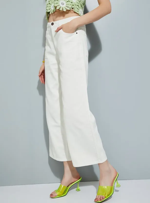 US Trend Ecru Wide-Leg Women’s Trousers – Minimal Luxe Fashion for Smart Wardrobe Investment