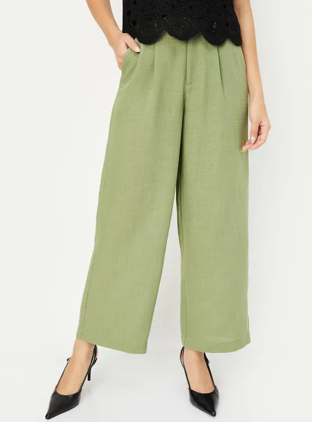 Women’s Olive Green Wide-Leg Pants – Chic Comfort for Every Occasion - Image 3