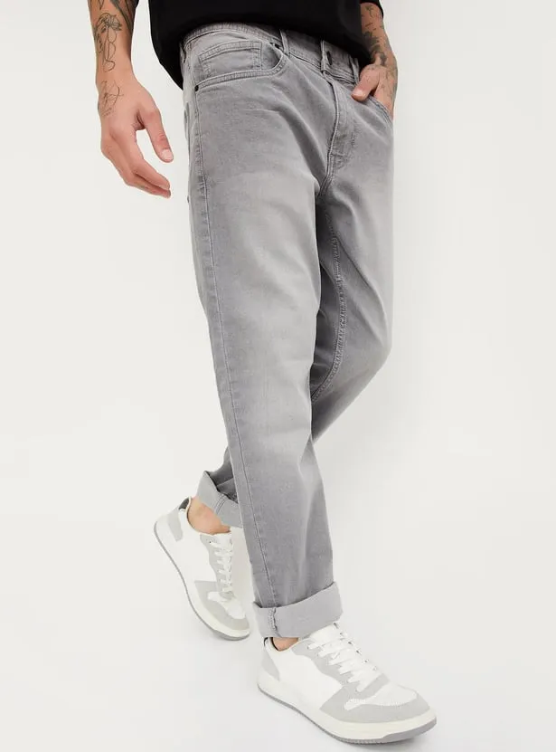 Silver Ledger – Premium Grey Tapered Jeans